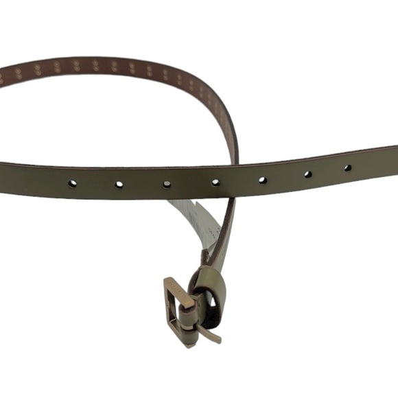 AllSaints 18mm Pindot Stud Leather Belt Size Medium - Picture 5 of 11